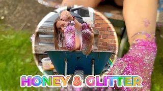 Sticky Honey and Glitter Feet ( 4K)
