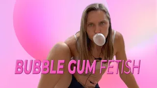 Bubble Gum Blowing Fetish and Chewing Gum Tease ( 4k)