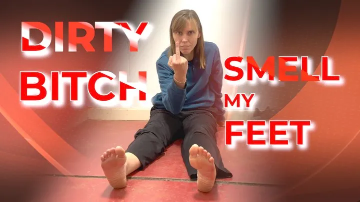 Bitch Dirty Smelly Foot Humiliation ( 4k)