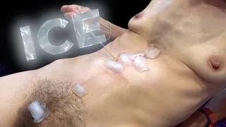 Ice Cubes sliding down my naked body