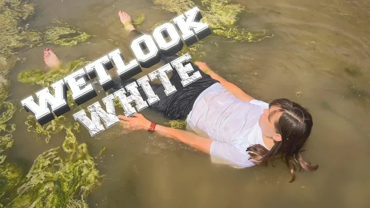 Wetlook White T-Shirt Down at the Estuary