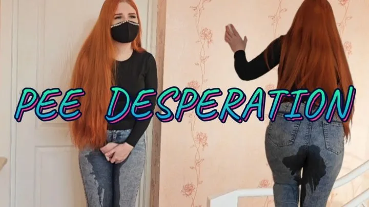 Redhead Pee Desperation and Jeans Wetting