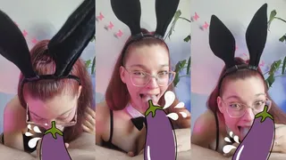 Playboy bunny blowjob