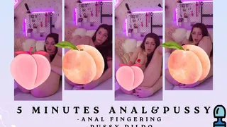 Loud orgasm from anal and pussy play