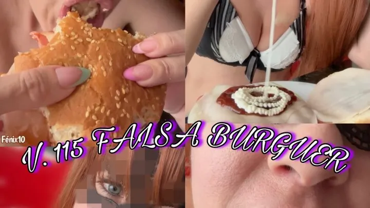 FAKE BURGUER Fetish Food