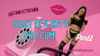 SISSY BOI EATS HIS CUM! Part1