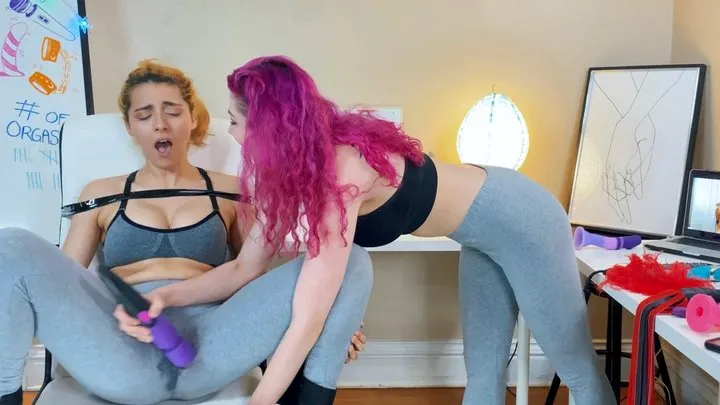 Edging and Orgasms in Leggings