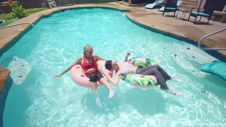 Step-Mom and Step-Daughter Hit the Pool Part II