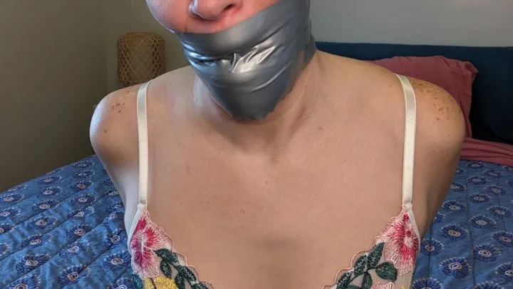 Gagged Sub Pantyhose & Foot Fetish