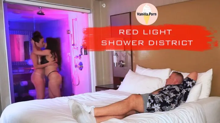 Red Light Shower District | Creampie Threesome FFM Cumshots Pussy Eating Shower Sex |