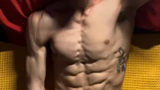 POV Tattooed Muscle Hunk Leg Workout And Dirty Talk JOI Double Cum Moaning Masturbation