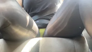Driving Upskirt In Pantyhose