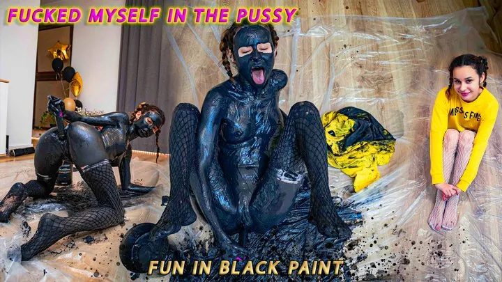 Was fucked mercilessly with a dildo - I'm in black paint