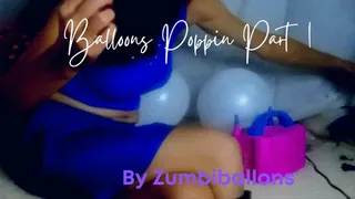 By Zumbiballons for looner : popping balloons with different shapes and colors in different ways including kissing and cigarette