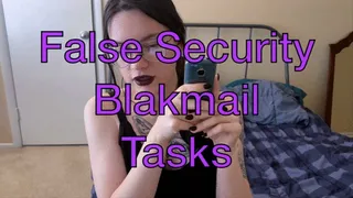 False Security Blackmail Tasks