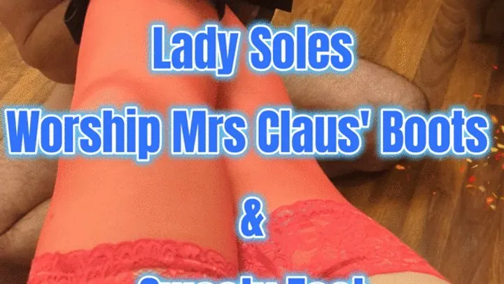 Mrs Claus - Sweaty Boot Worship & Footjob - Mistress POV