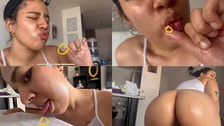 Giantess use boyfriend as slave