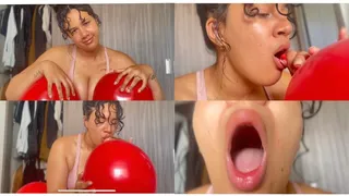 Blow balloons solve my sexy hiccups problems