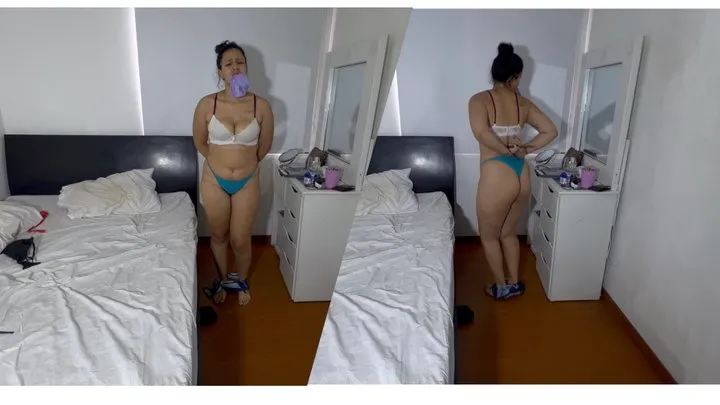 this is how latina slaves with big tits do workout