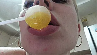 Blondy Lollipop Sucking Slut!