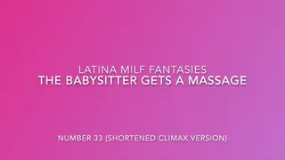 Climax Clip From The Babysitter Gets A Massage