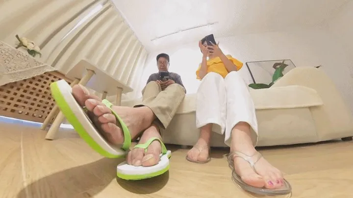 Henry and his new girlfriend Flip flops teach 360VR