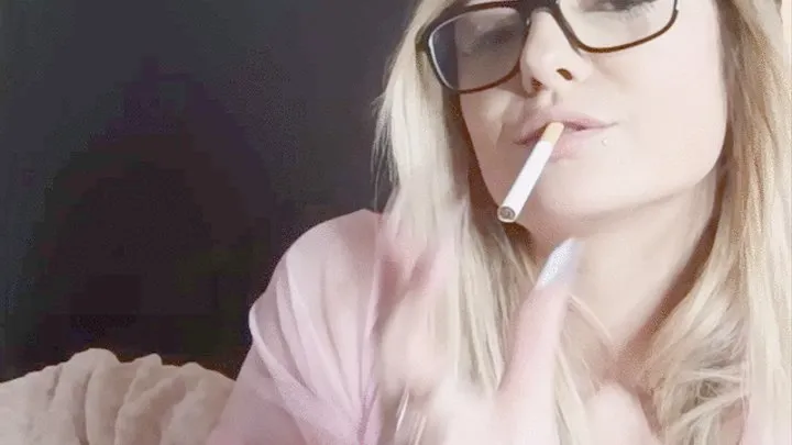 Sexy smoking in my bed