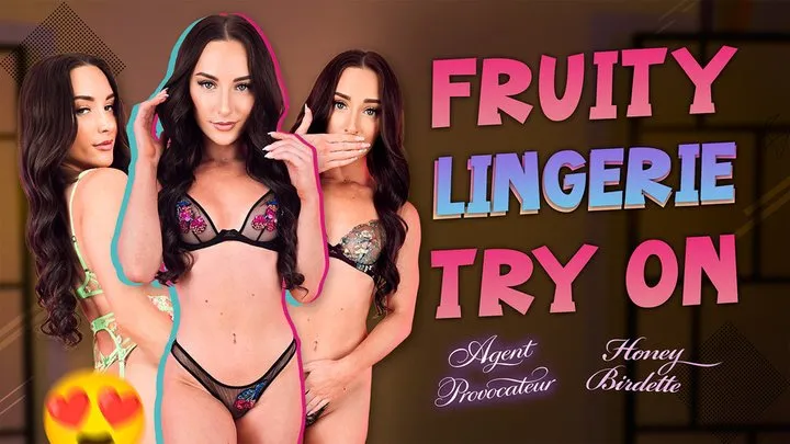 Fruity Lingerie Try On