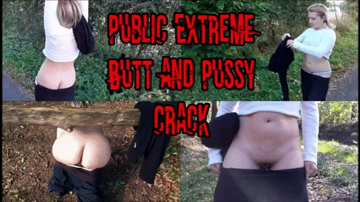 Outdoor extreme Buttcrack with Sagging pants!