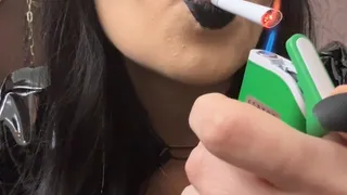 Smoking closeup