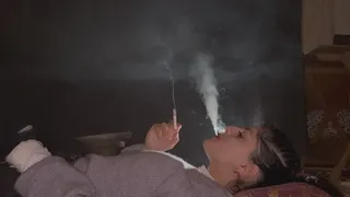 Smoking Love Smokes While Lying Down