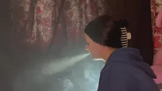 Smoking Sandy Nose Exhale And Two Pump Video