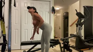 Topless workout