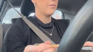 Smoking and driving - portrait
