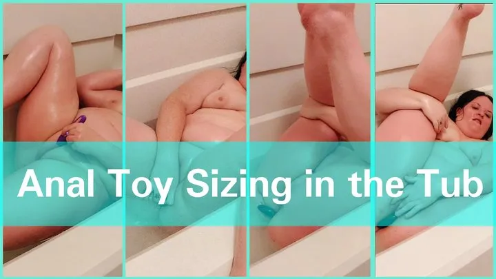 Anal Toy Training in the Tub