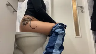 Toilet sitting episode 6 farting and pee sounds