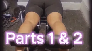 Dirty Gym Dirty Socks Foot gagging ballbusting and pissing on his face for not cleaning the gym