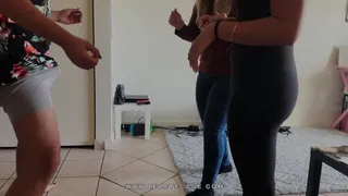 My Real Friends Wanted to Try Ballbusting!!