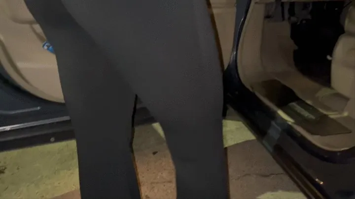 Plump Booty Ebony Revving in Nissan - Crocs & Yoga Pants