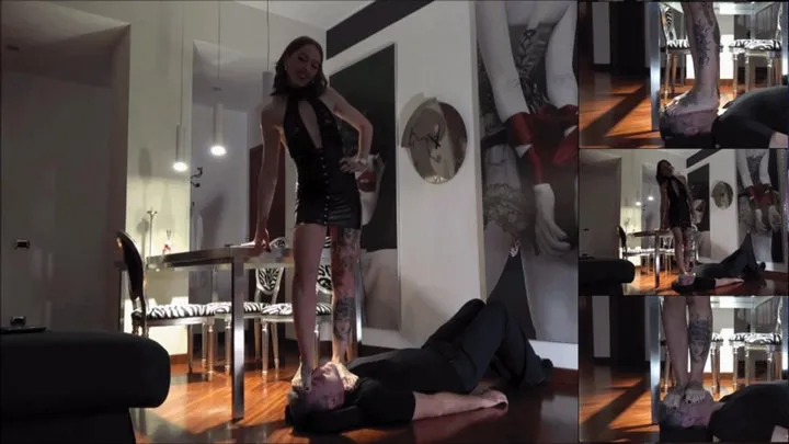 NINA MOROVIC - My new human carpet selection - PART 4: BRUTAL barefoot body and face trampling