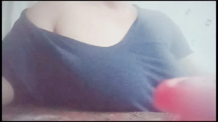 Boob cleavage tease