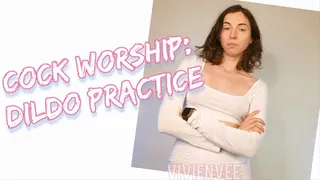 Practice Cock Sucking a Dildo to prepare your mouth! Goddess VivienVee trains your hole for cock worship! You'll learn to suck a straight man's cock by practicing how to be a straight Cocksucker!