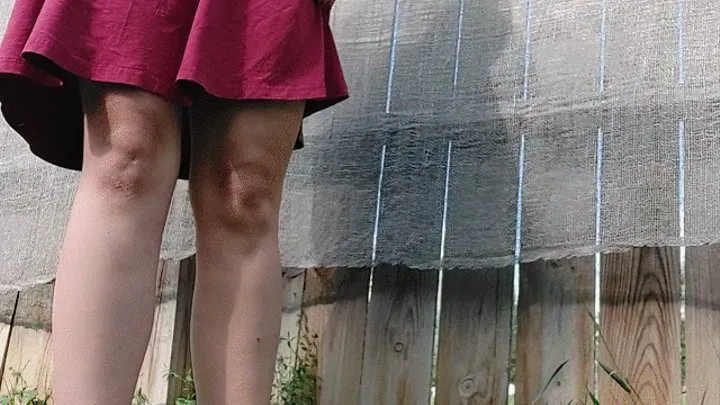 Outdoor Upskirt Foot Fetish