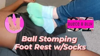 Ball Stomping Foot Rest with Socks