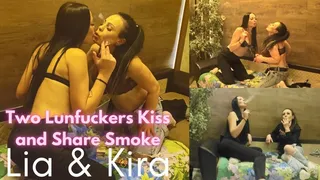 Two Lungfuckers Kiss and Share Smoke