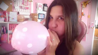 Puffy Cheeks Balloon Blowing - Bunny Looner