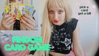 Findom card game : Pick a card - Pick a debt