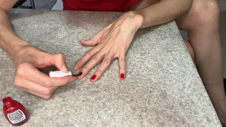 Painting the nails