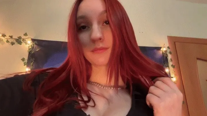 Sexy redhead tease