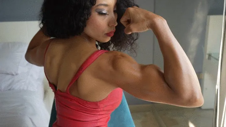 Brenda Biceps Flexing Video 09